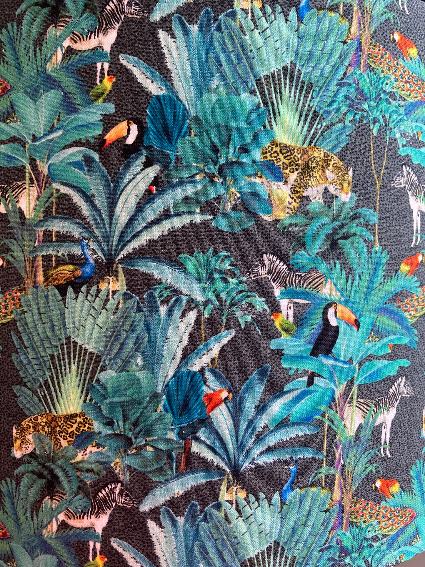 Tropical Jungle Animals Drum Lampshade