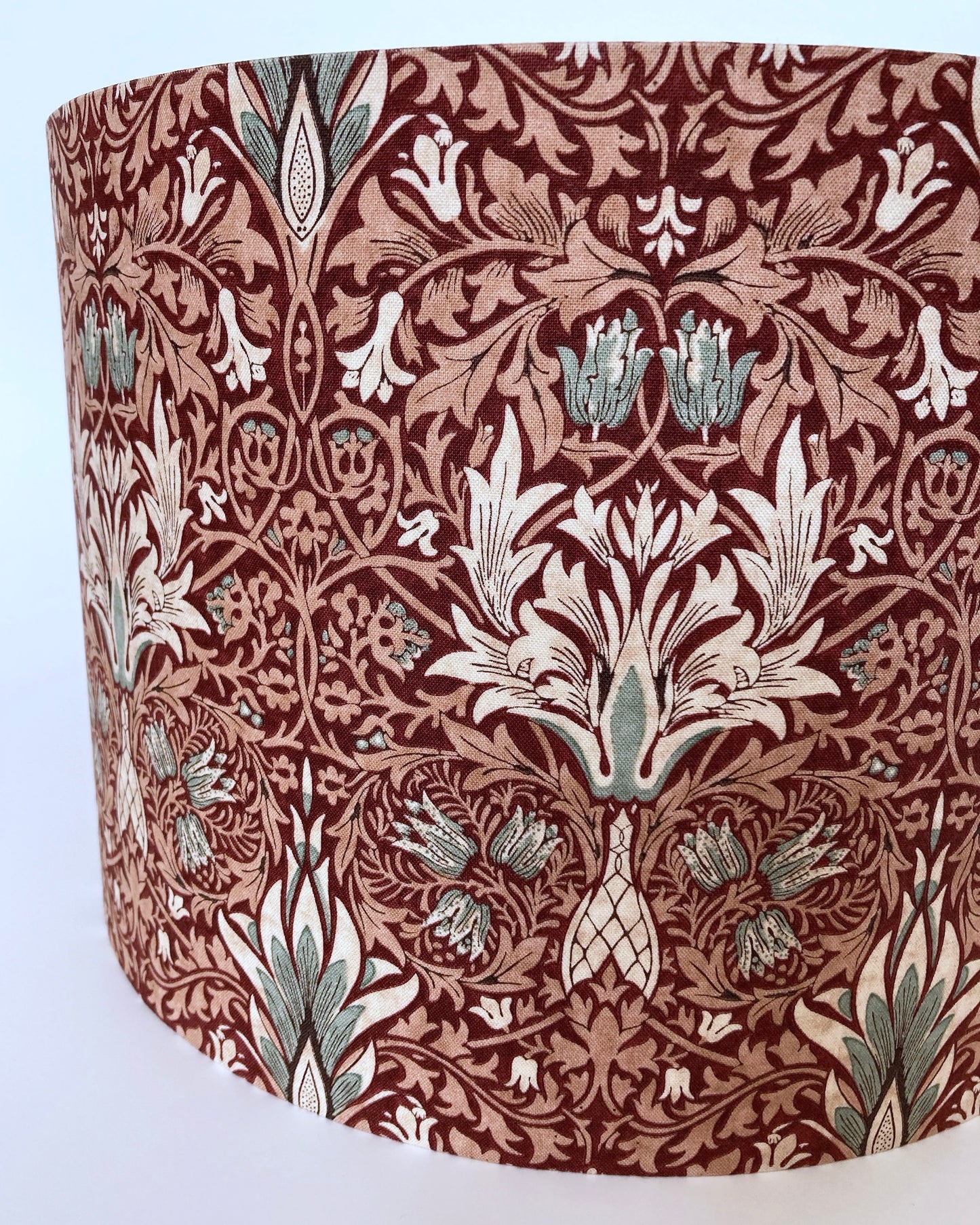 William Morris Red Snakeshead Lampshade for Table or Ceiling Lamps