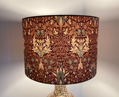 William Morris Red Snakeshead Lampshade for Table or Ceiling Lamps