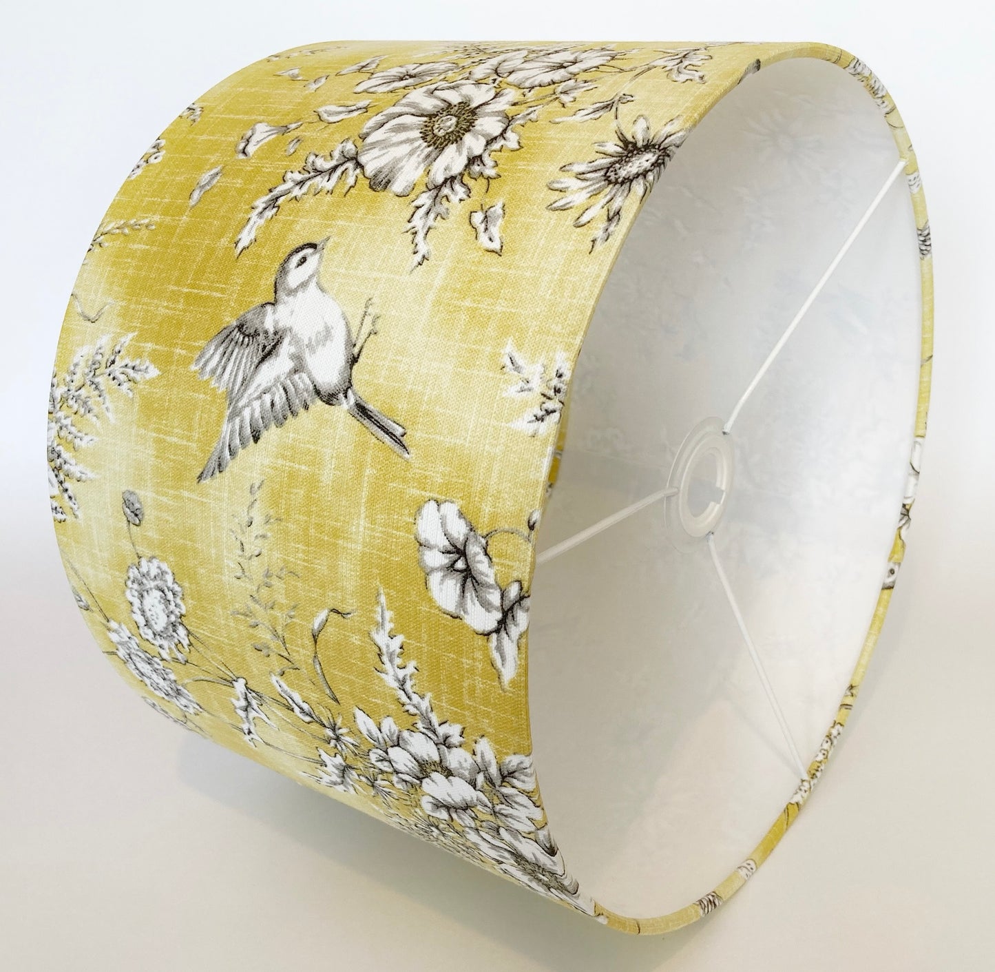 Yellow Finch Bird Fabric Lampshade for Table or Ceiling Lamps