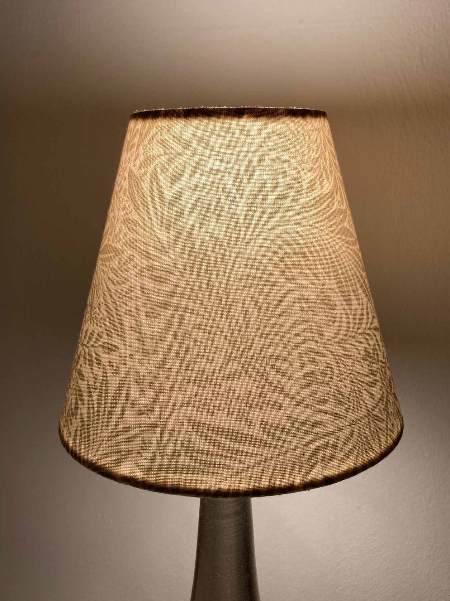 William Morris Larkspur Green or Beige Candle Clip Lampshade