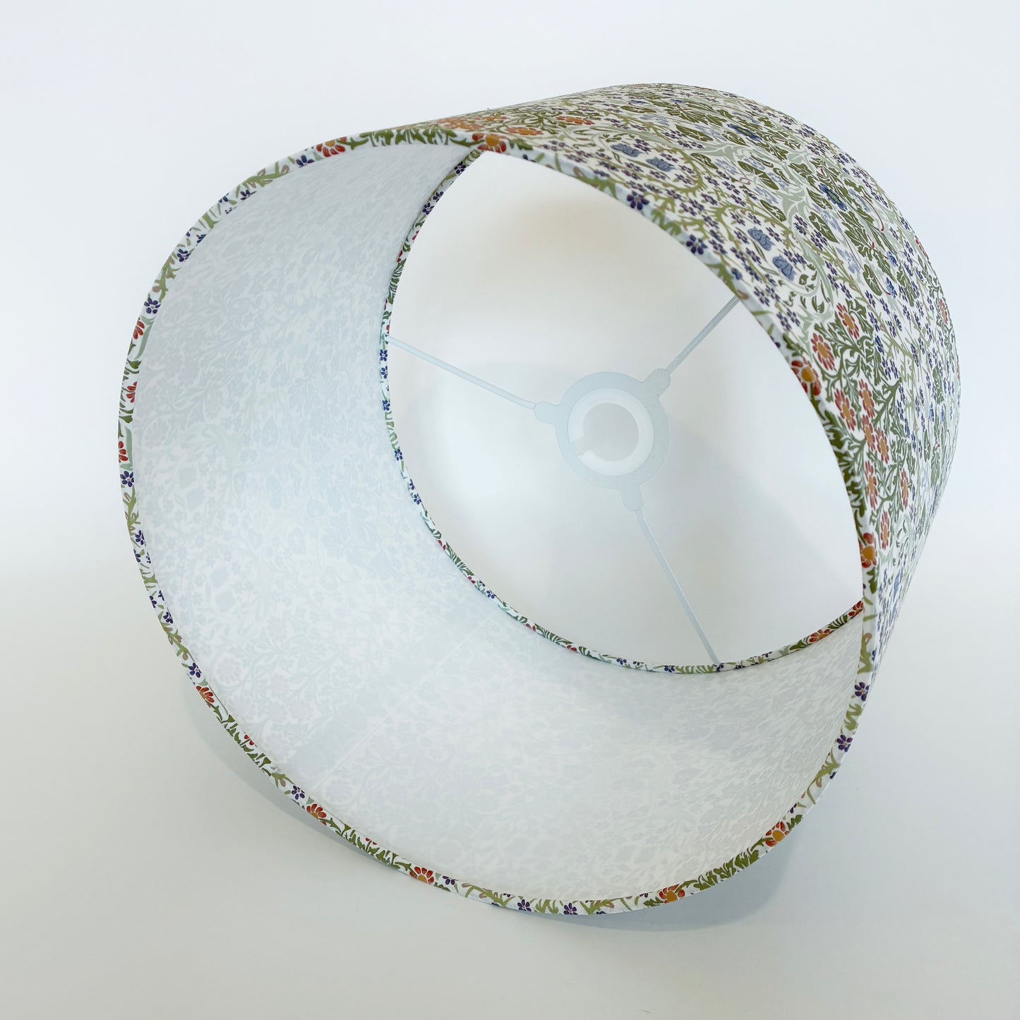 William Morris Blackthorn Lampshade in White and Green