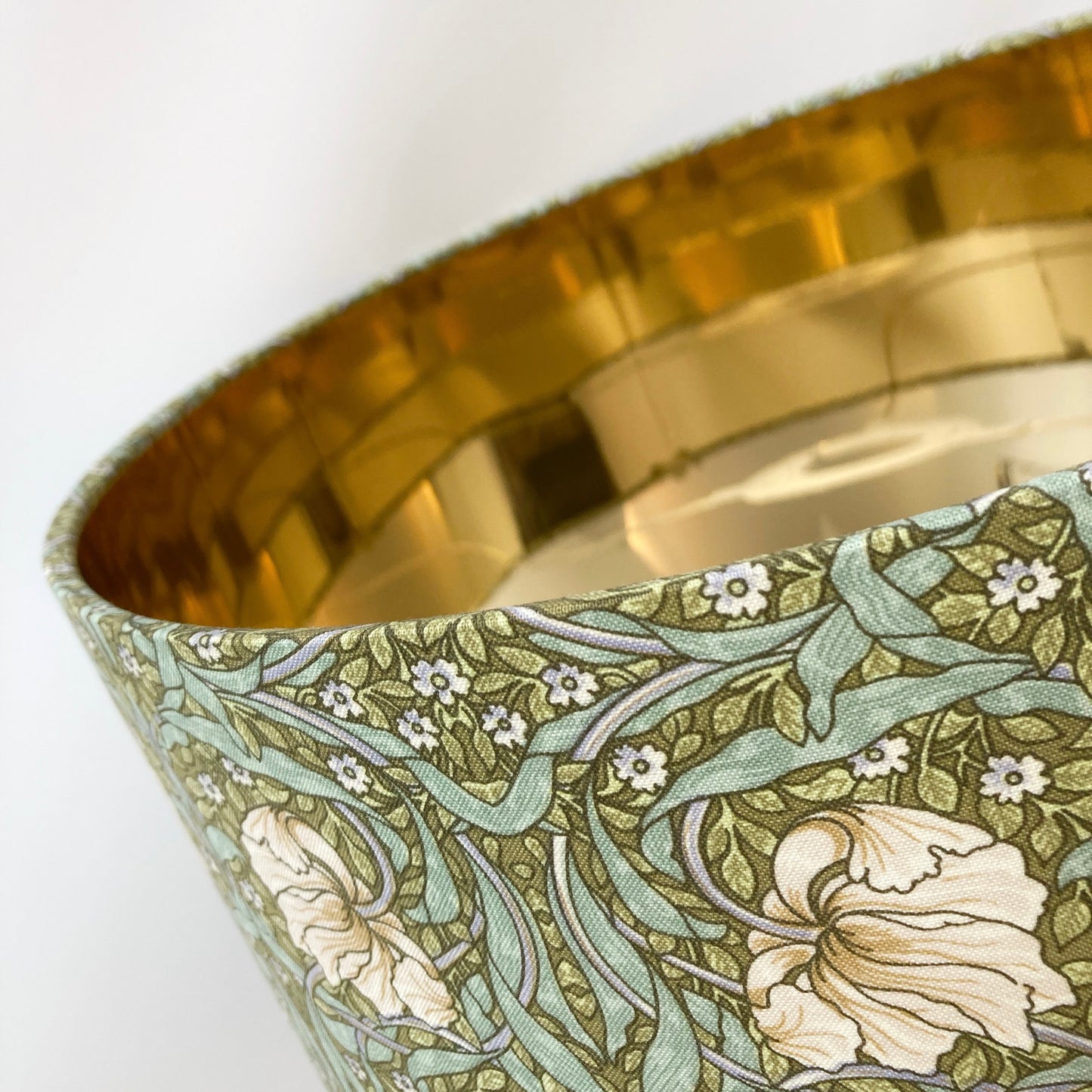 William Morris Green Pimpernel Fabric Lampshade for Table or Ceiling Lamps