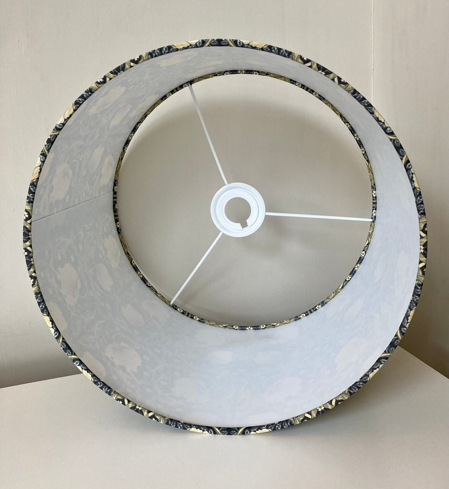 William Morris Pimpernel Cream and Blue Fabric Lampshade