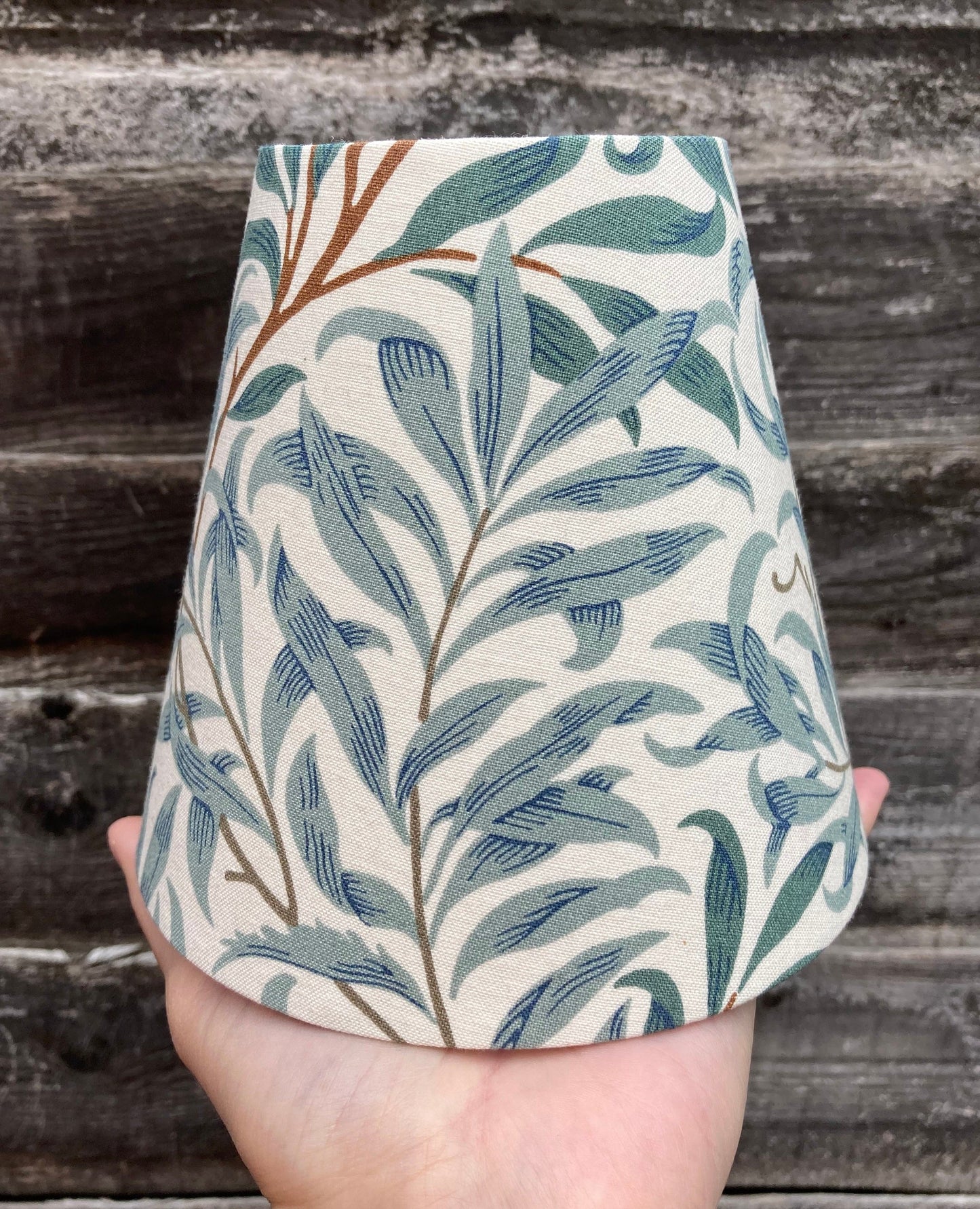 William Morris Willow Bough Fabric Candle Clip Lampshade