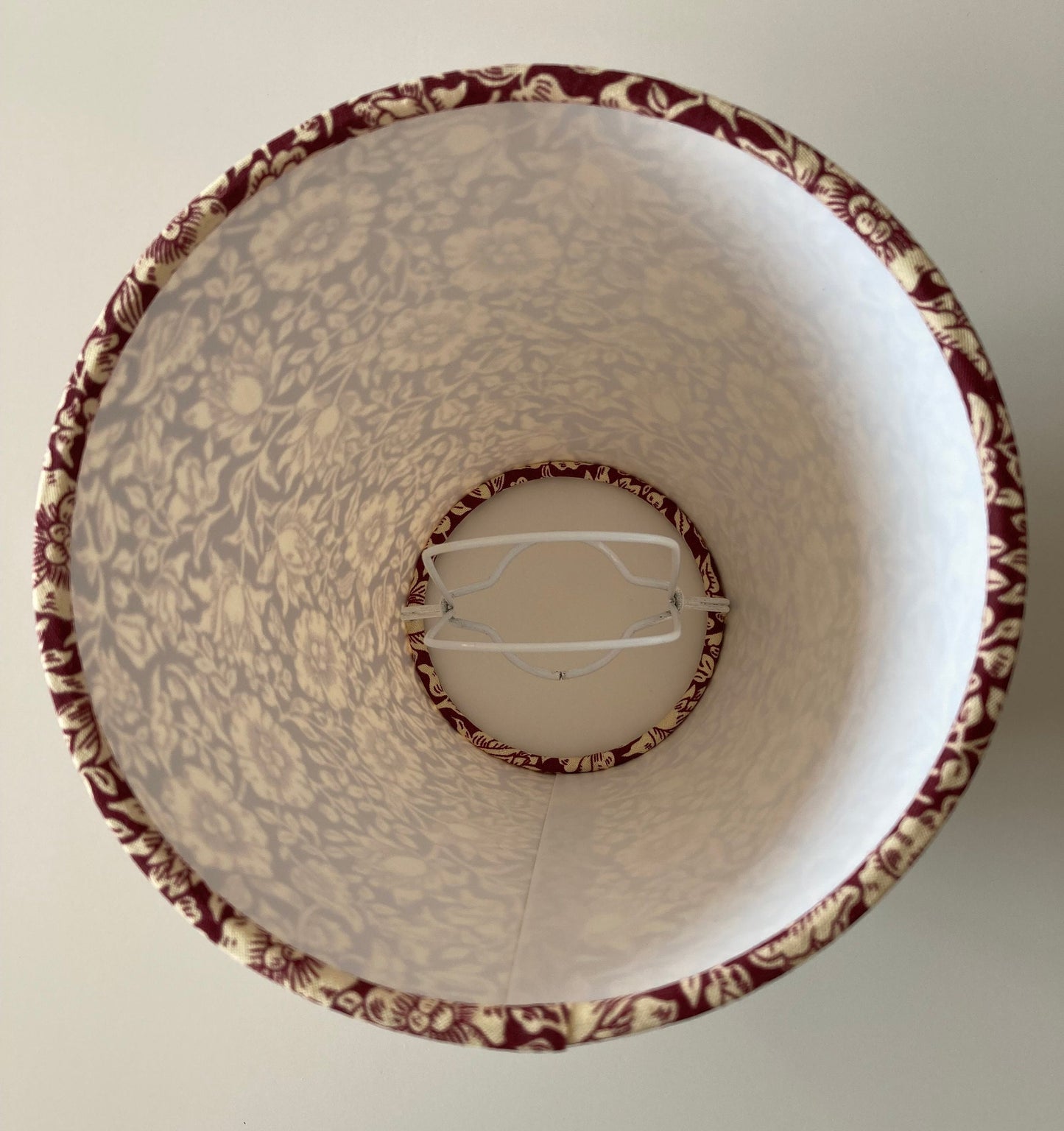 William Morris Mallow Wine Fabric Candle Clip Lampshade