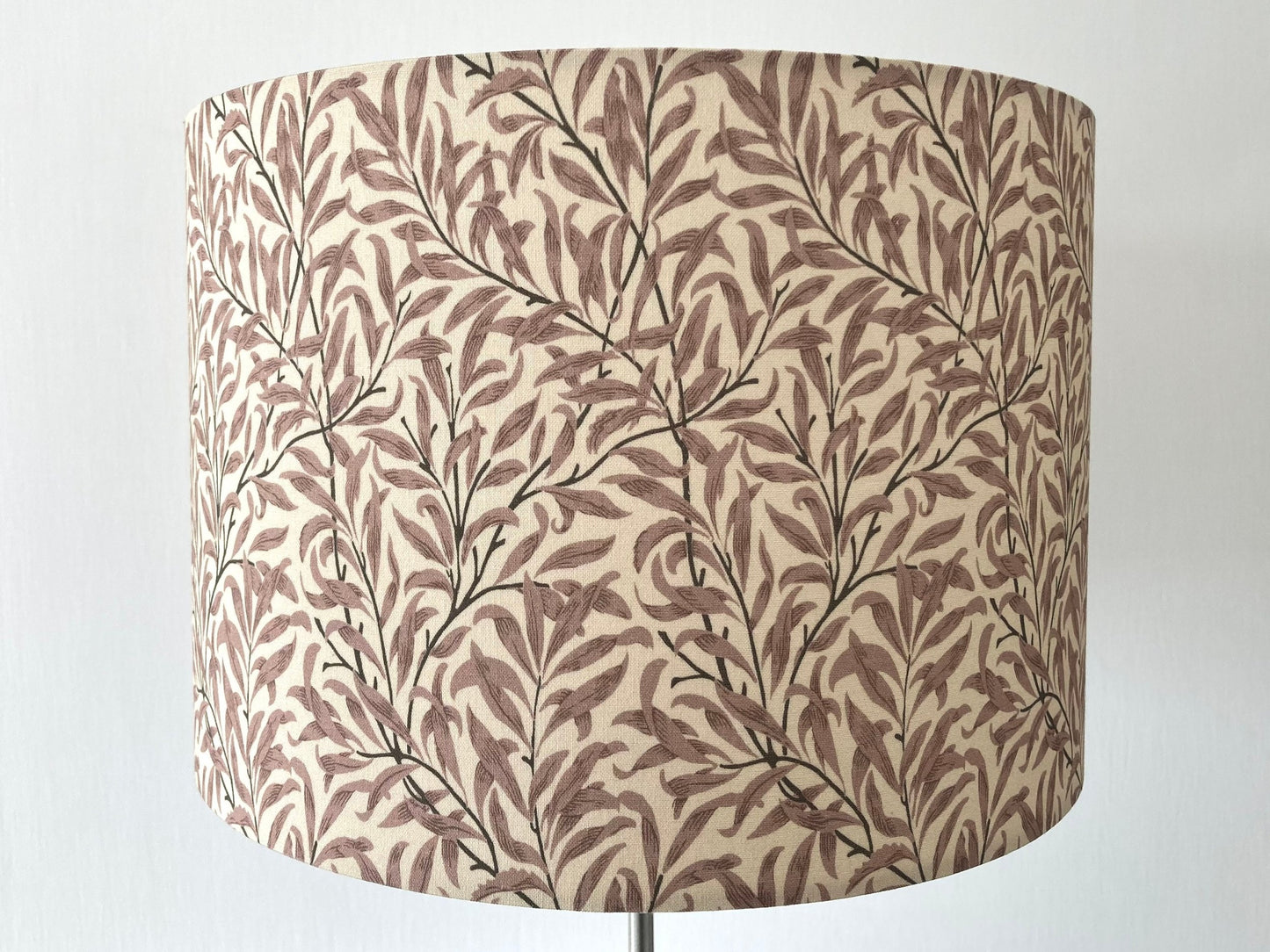 William Morris Beige Pink Willow Bough Fabric Lampshade for Table Lamps or Ceiling Lights