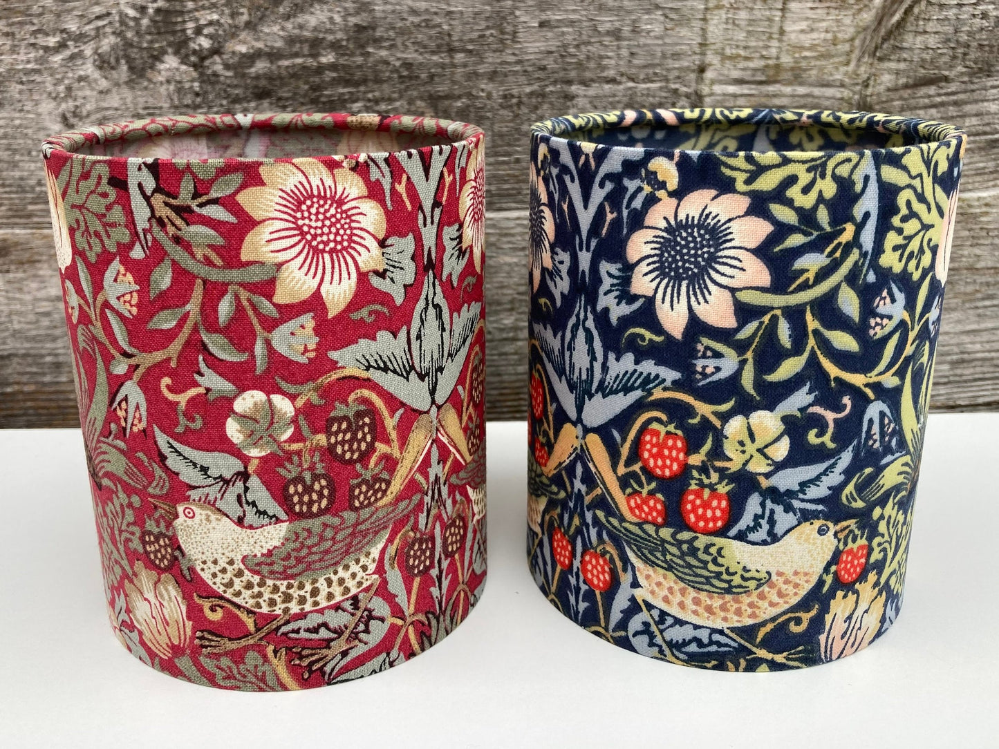William Morris Strawberry Thief Fabric Handmade Lantern