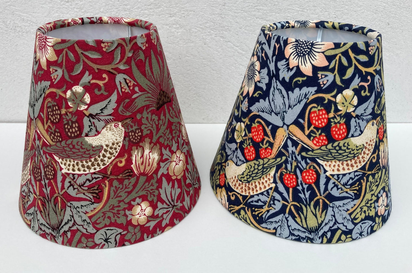 William Morris Strawberry Thief Fabric Candle Clip Lampshade