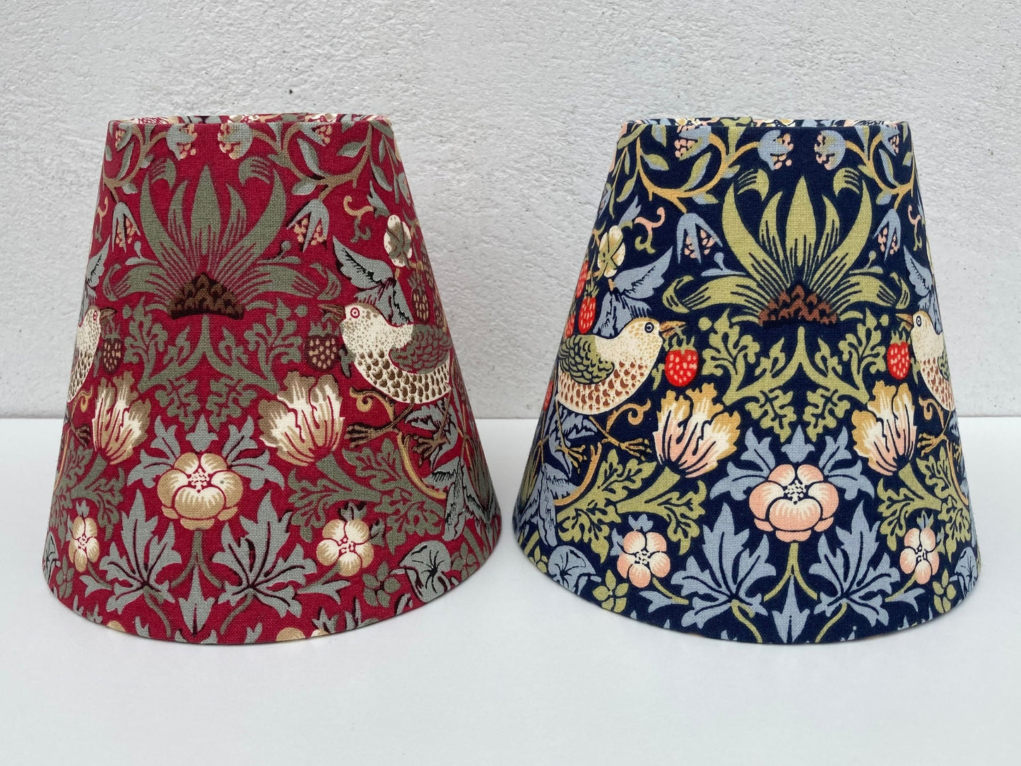William Morris Strawberry Thief Fabric Candle Clip Lampshade