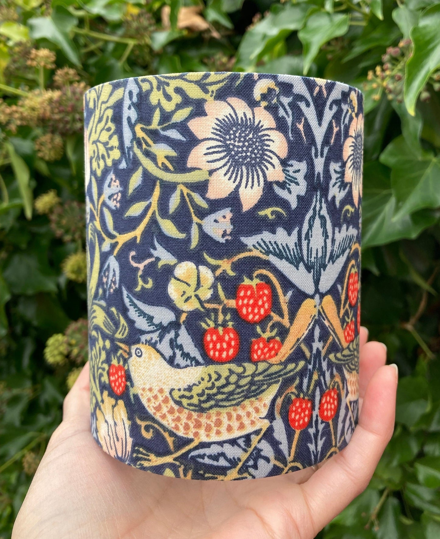 William Morris Strawberry Thief Fabric Handmade Lantern