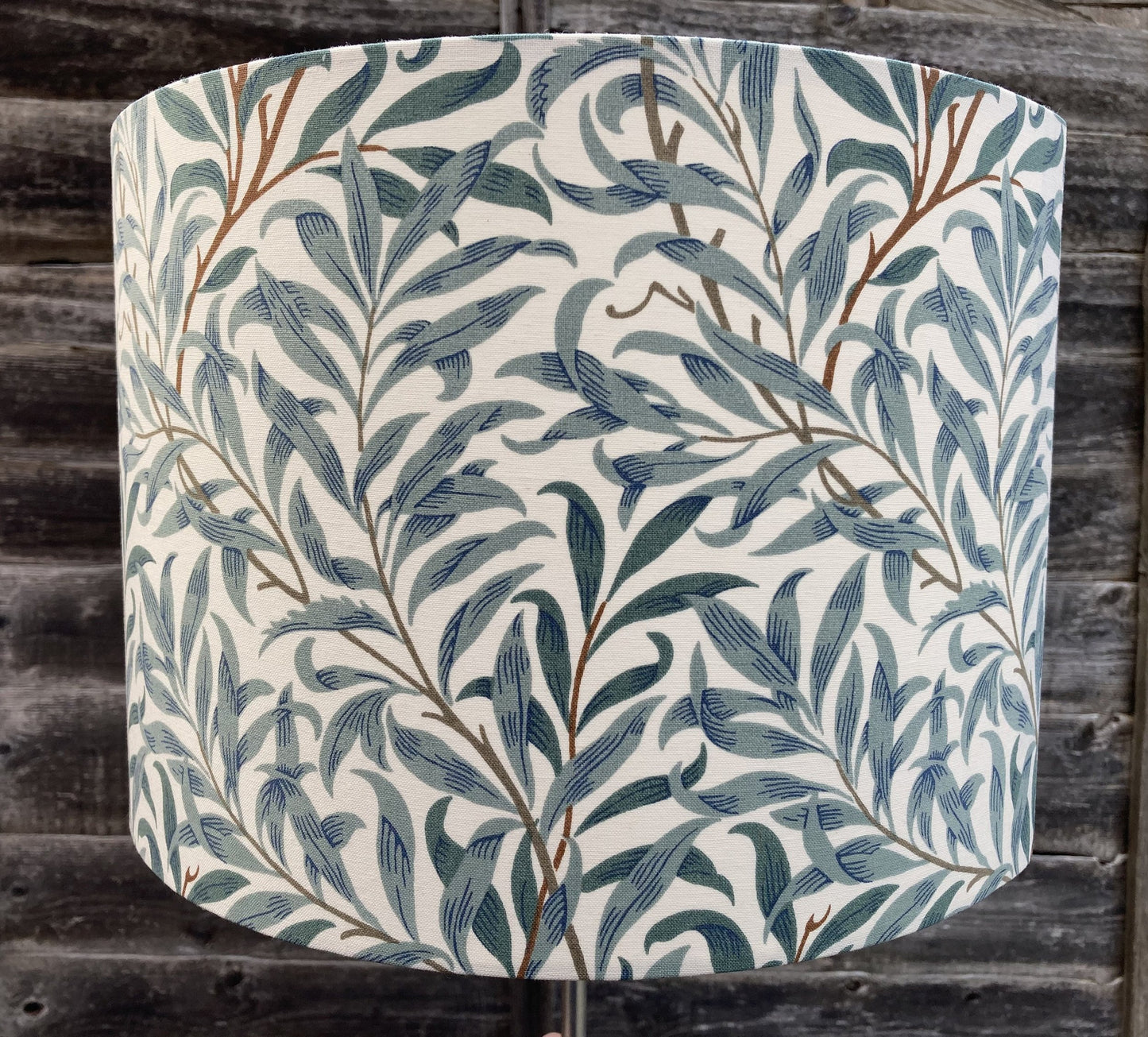 William Morris Green Willow Bough Fabric Lampshade for Table or Ceiling Lamps