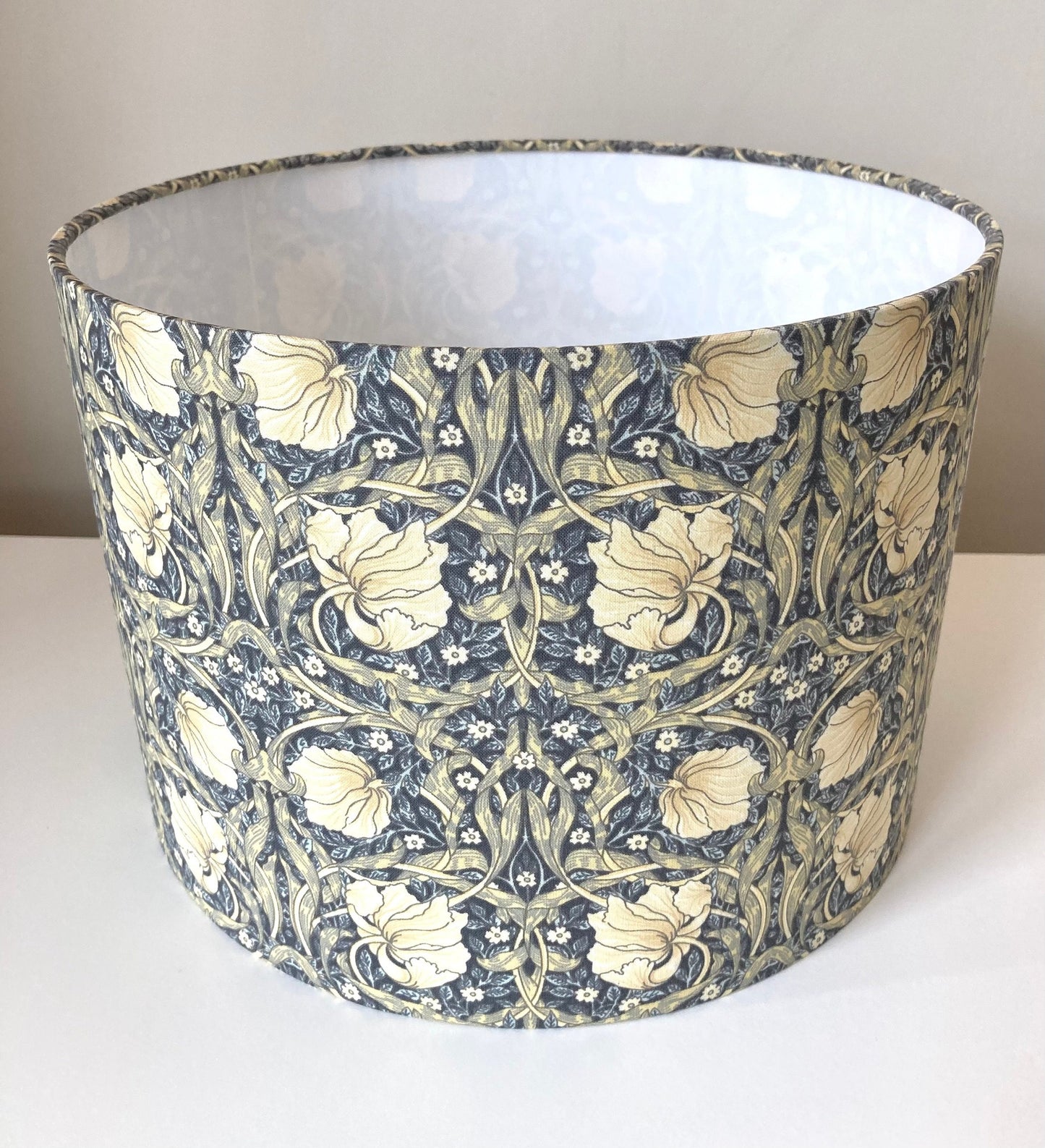 William Morris Pimpernel Cream and Blue Fabric Lampshade