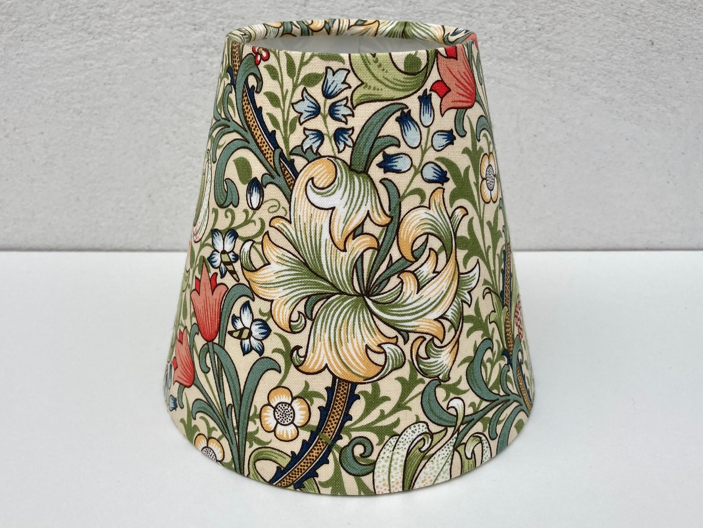 William Morris Golden Lily Fabric Candle Clip Lampshade