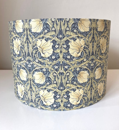 William Morris Pimpernel Cream and Blue Fabric Lampshade