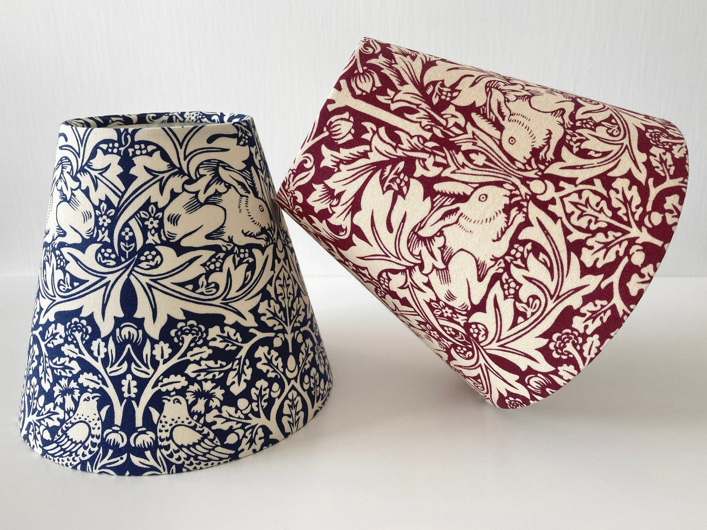 William Morris Candle Clip Lampshade Brer Rabbit / Brother Rabbit fabric