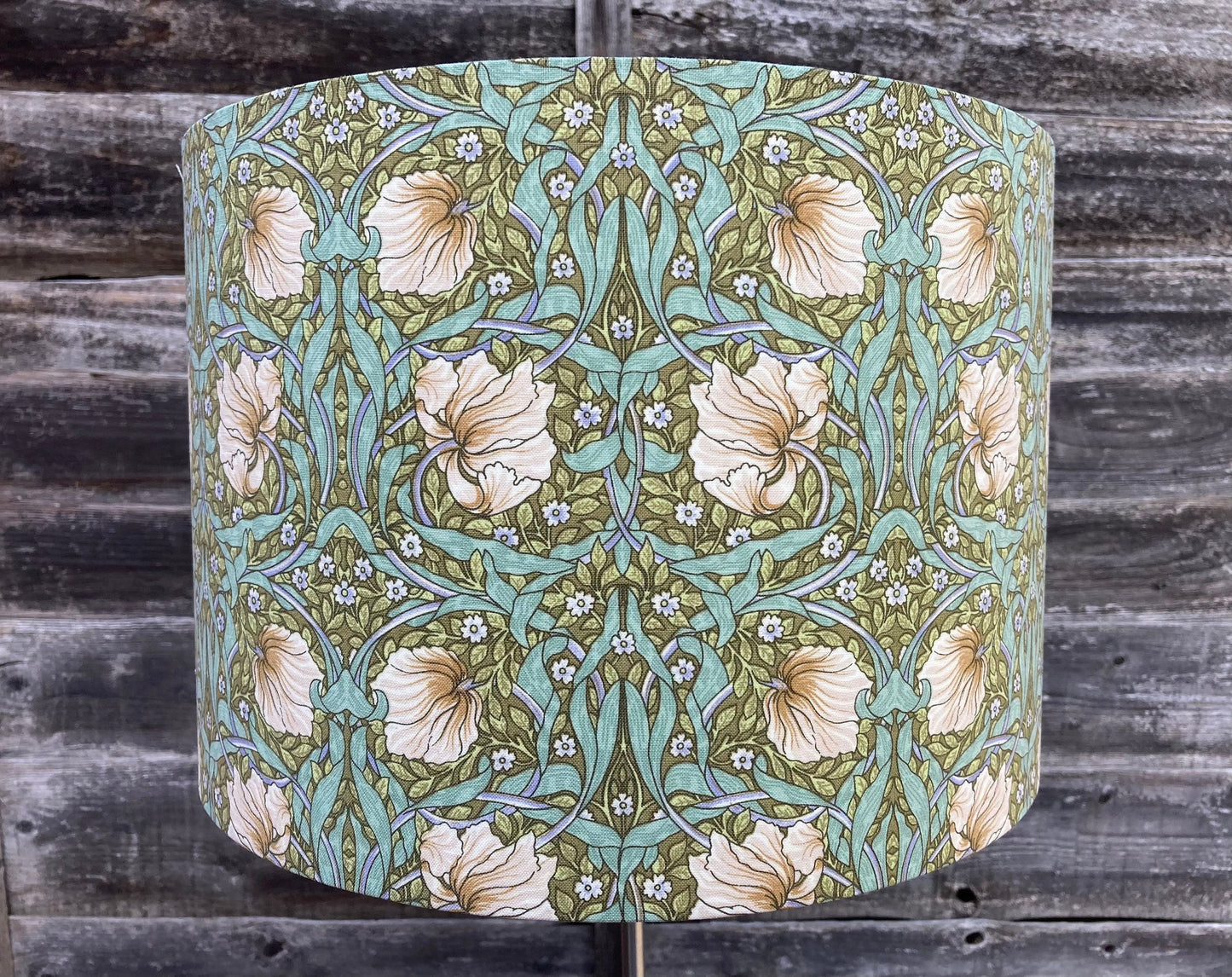 William Morris Green Pimpernel Fabric Lampshade for Table or Ceiling Lamps