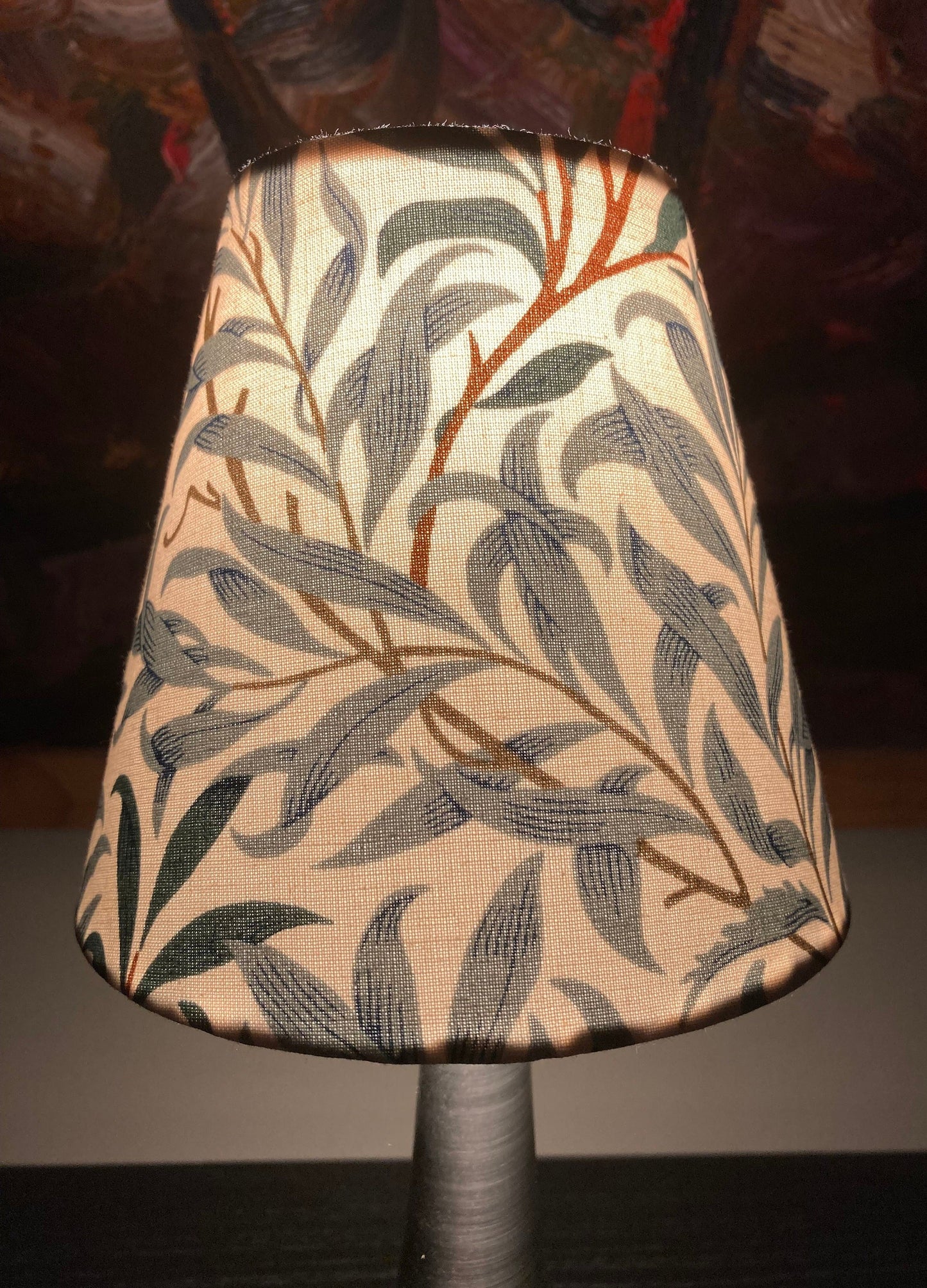William Morris Willow Bough Fabric Candle Clip Lampshade