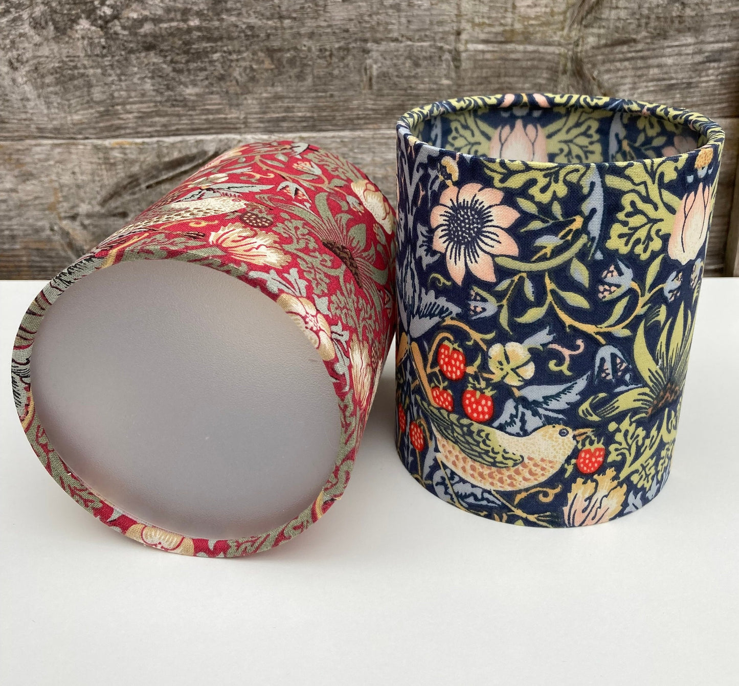 William Morris Strawberry Thief Fabric Handmade Lantern