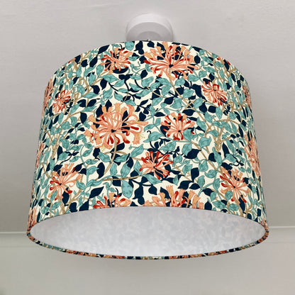 William Morris Honeysuckle Fabric Lampshade for Table or Ceiling Lamps