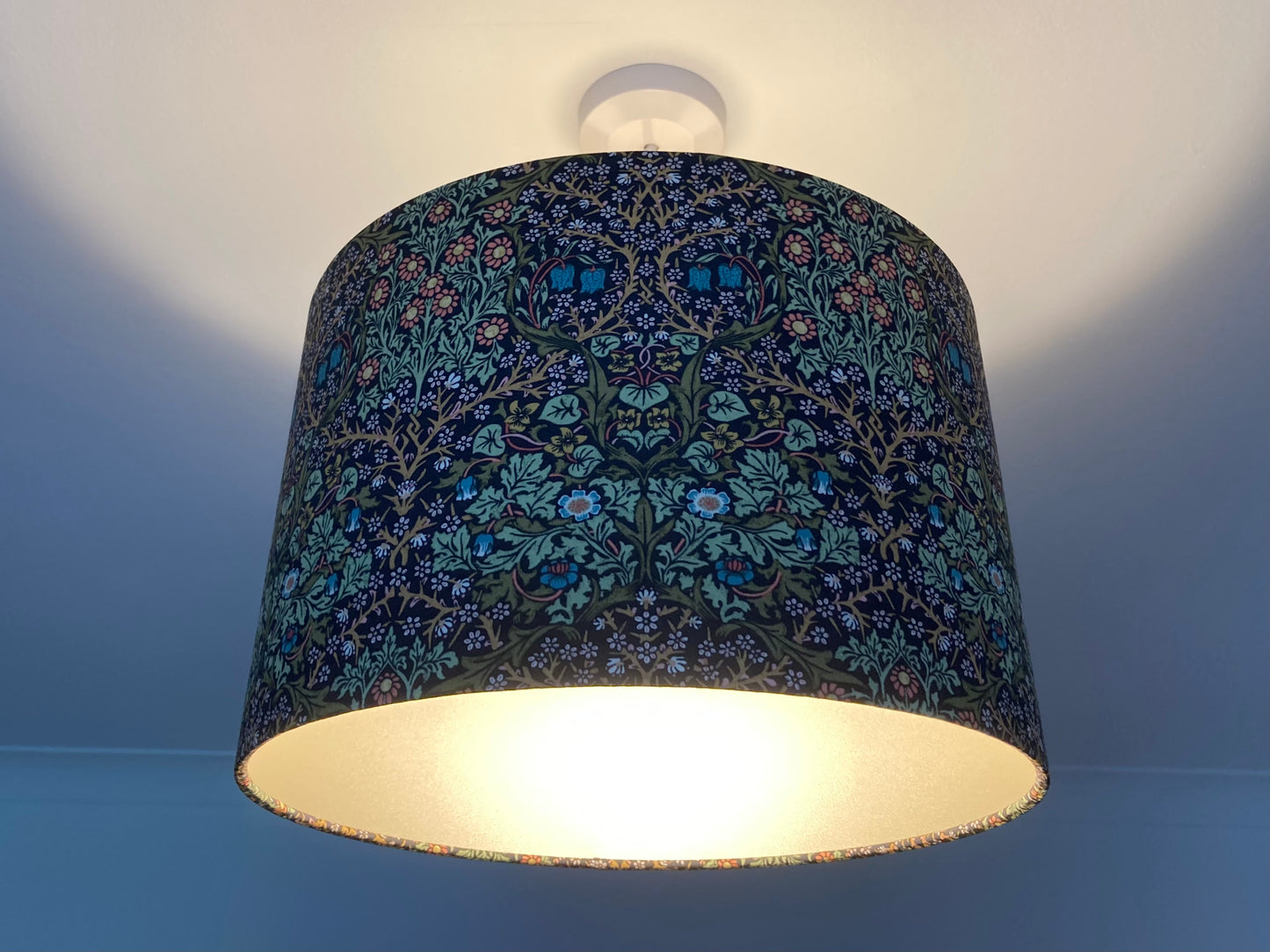 William Morris Blackthorn Fabric Lampshade for Table or Ceiling Lamps