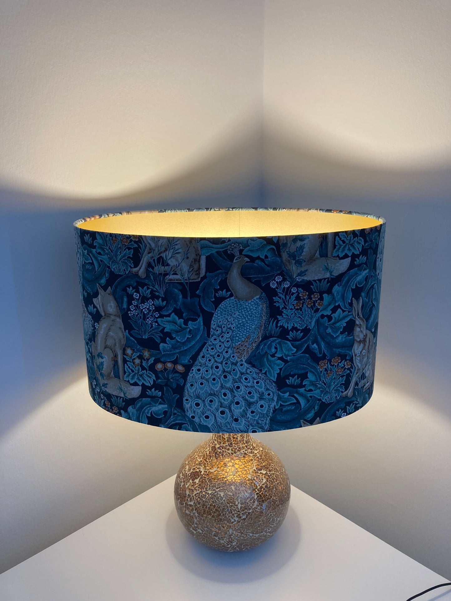 William Morris Teal Forest Lampshade