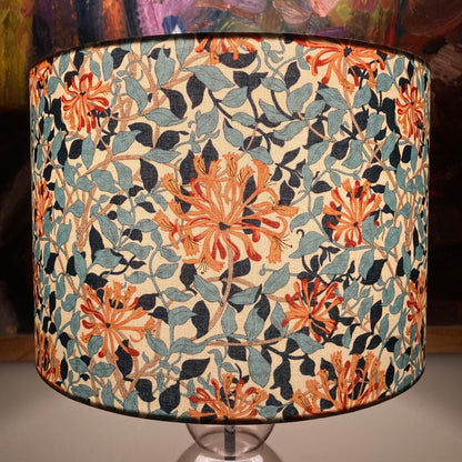 William Morris Honeysuckle Fabric Lampshade for Table or Ceiling Lamps