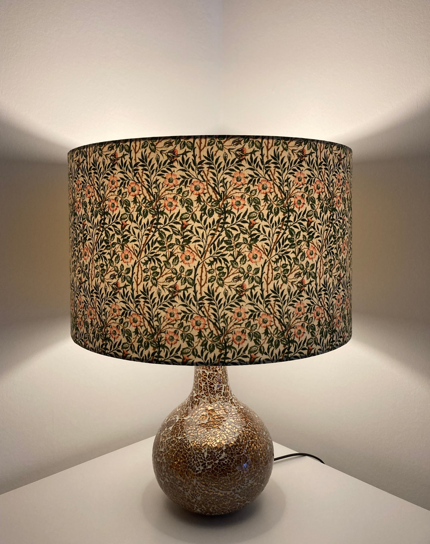 William Morris Sweet Briar Fabric Lampshade for Table or Ceiling Lamps