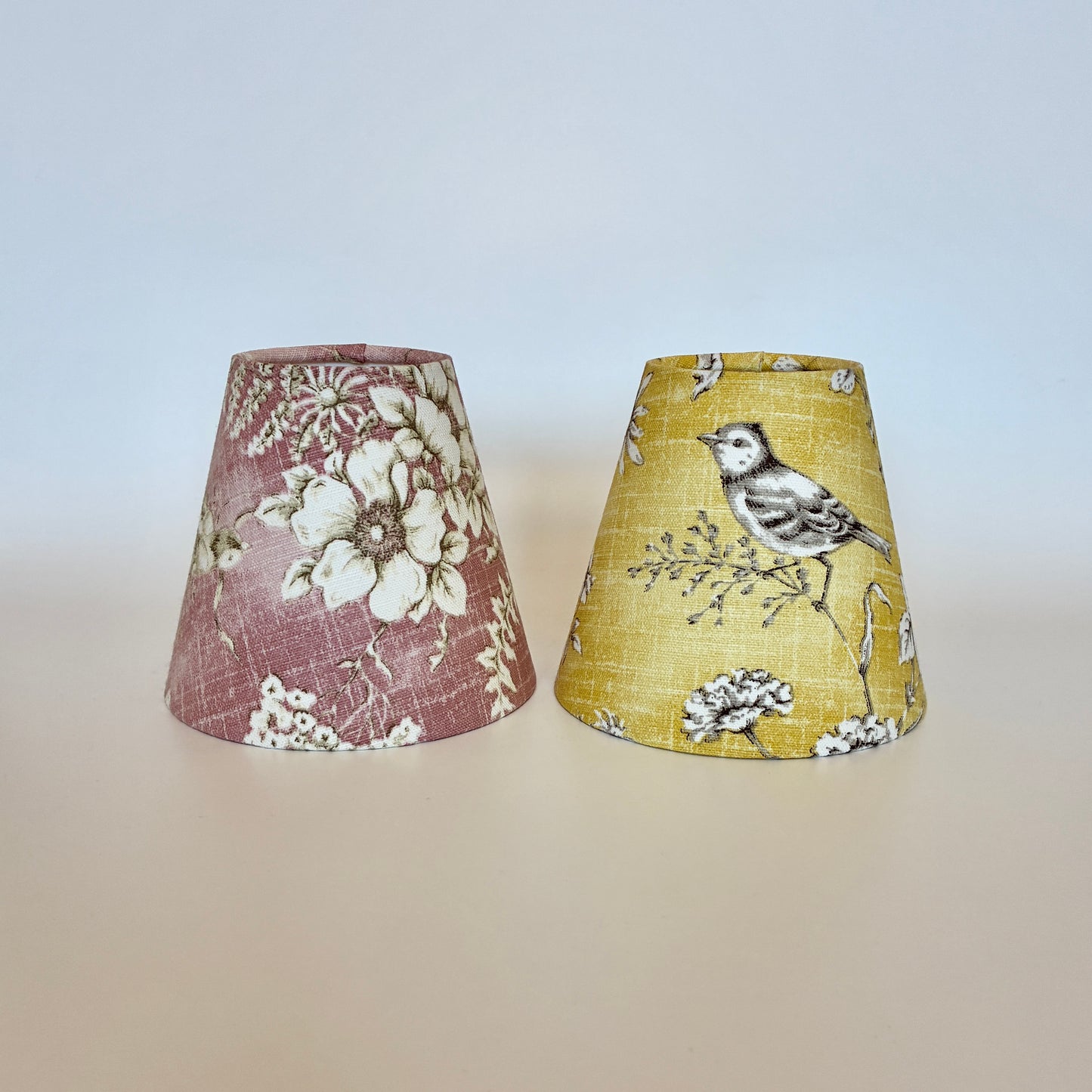 Yellow or Pink Bird Candle Clip Lampshade