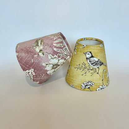 Yellow or Pink Bird Candle Clip Lampshade