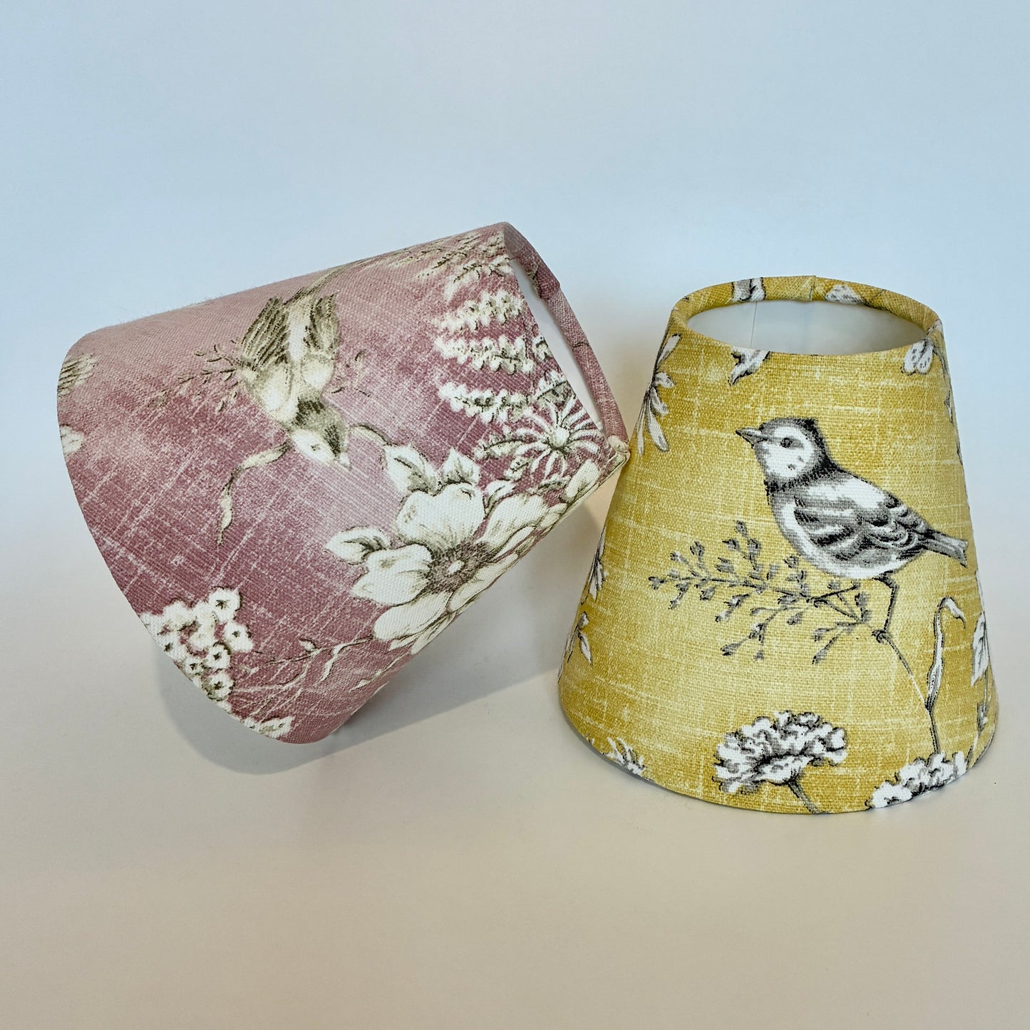 Yellow or Pink Bird Candle Clip Lampshade