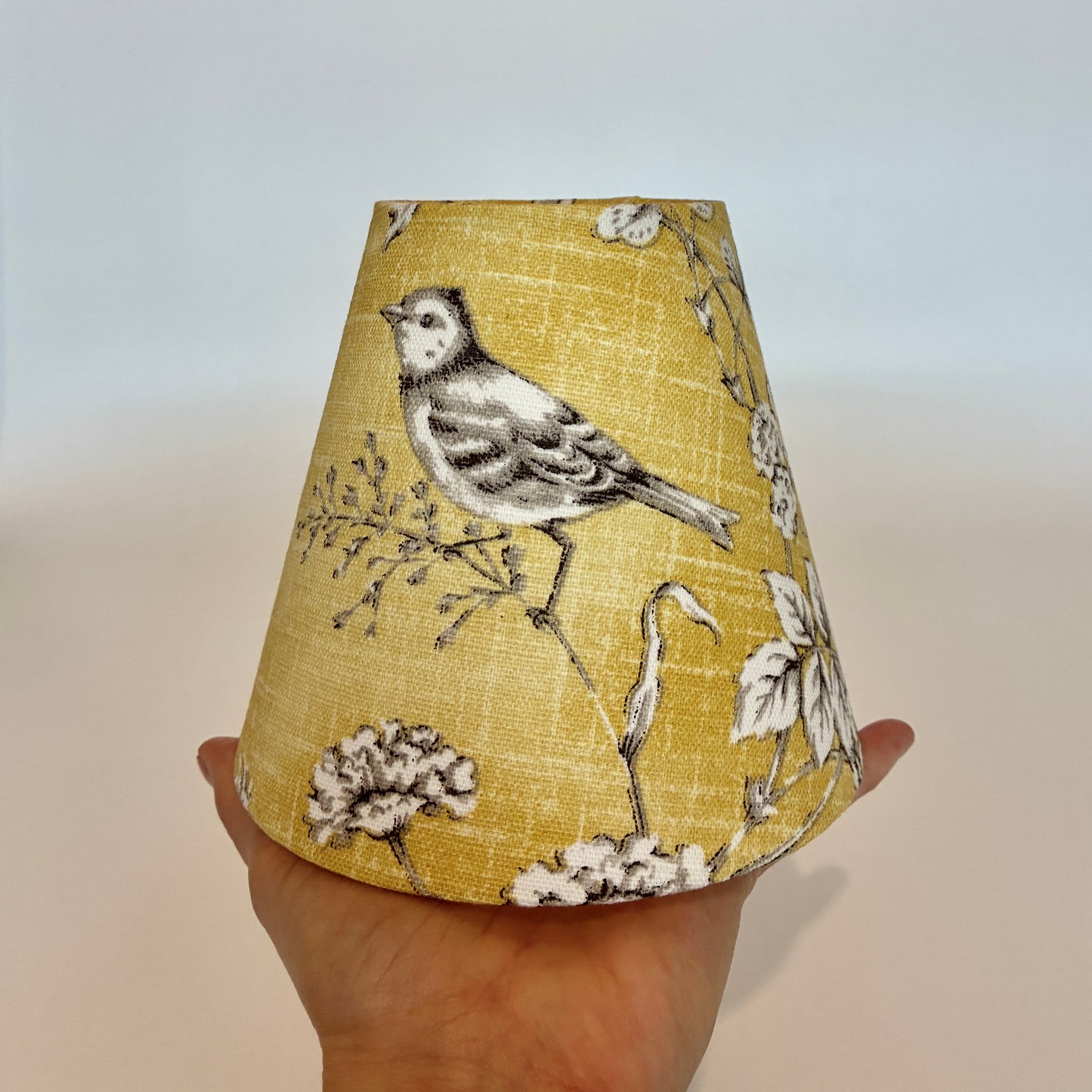 Yellow or Pink Bird Candle Clip Lampshade