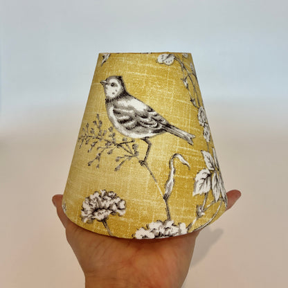 Yellow or Pink Bird Candle Clip Lampshade