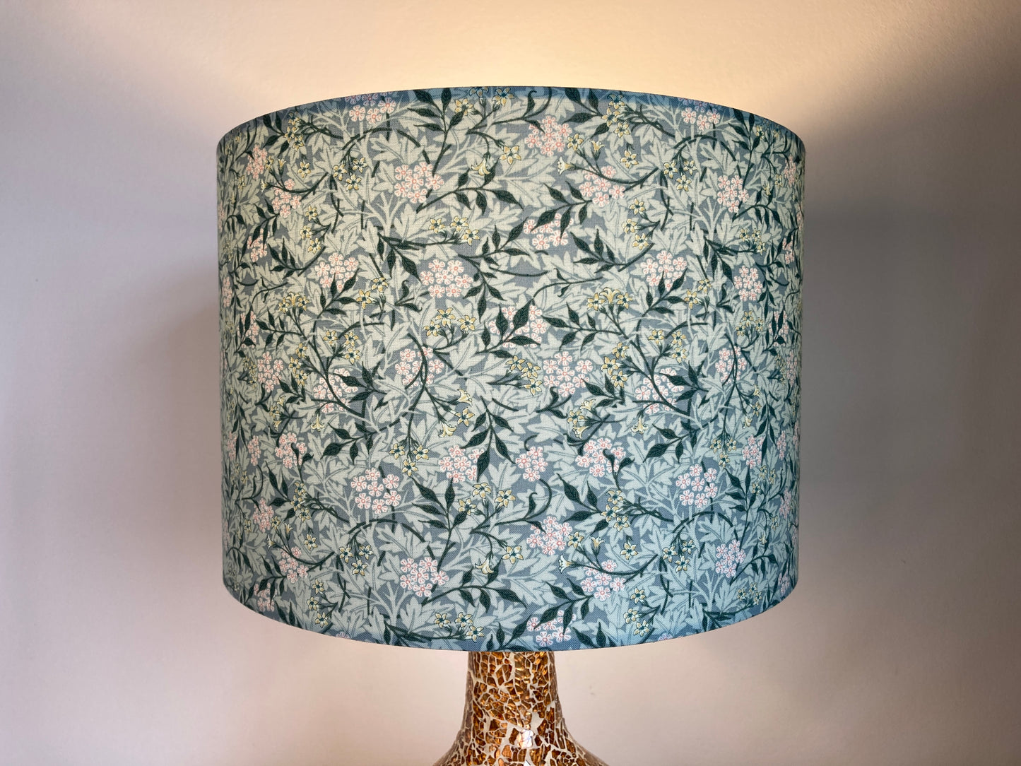 William Morris Jasmine Aqua Green Lampshade for Table or Ceiling Lamps