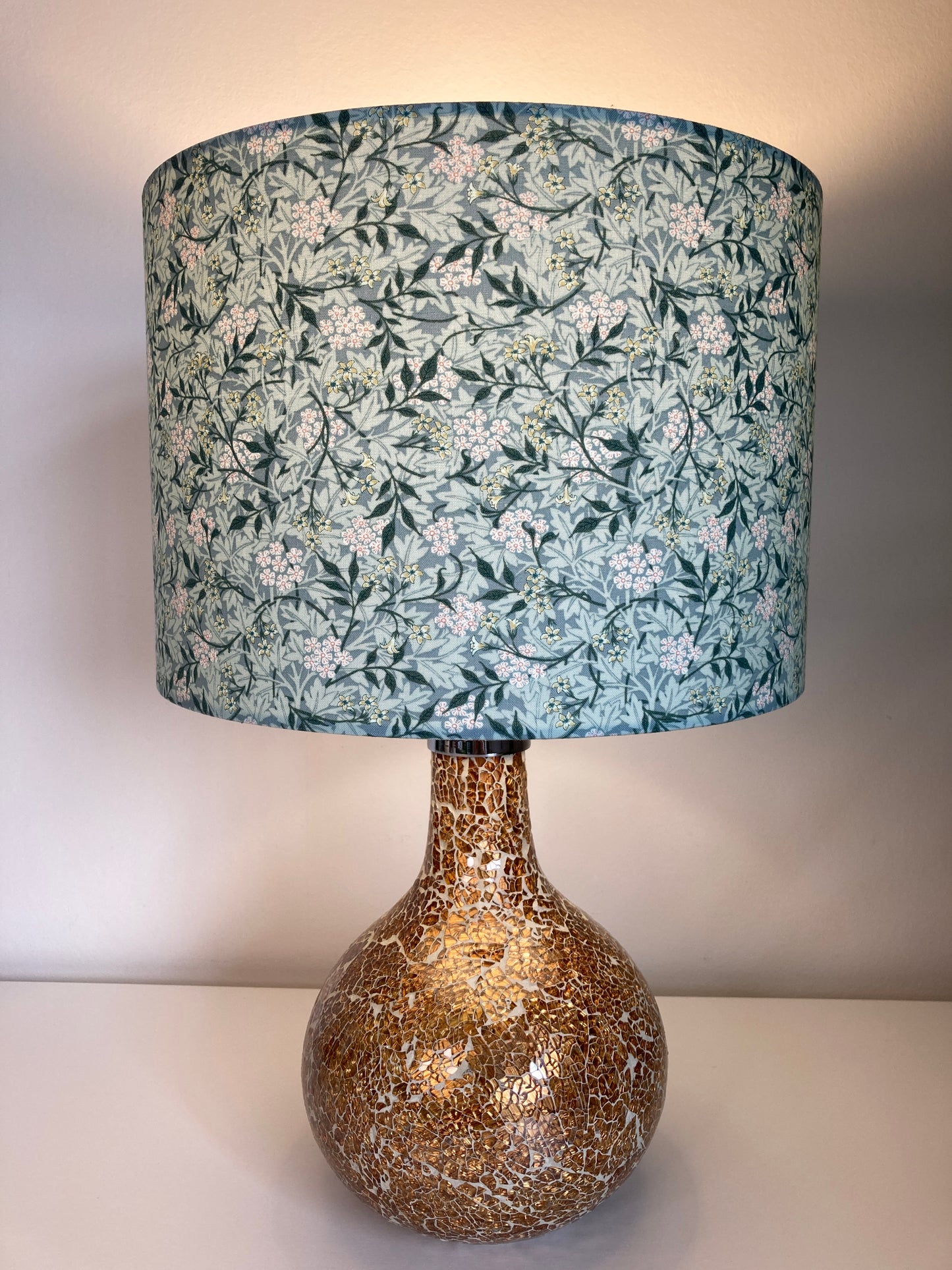 William Morris Jasmine Aqua Green Lampshade for Table or Ceiling Lamps