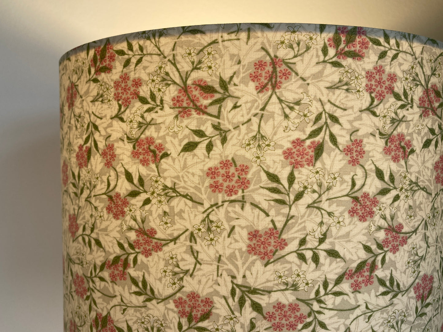 William Morris Jasmine Blush Pink Lampshade for Table or Ceiling Lamps