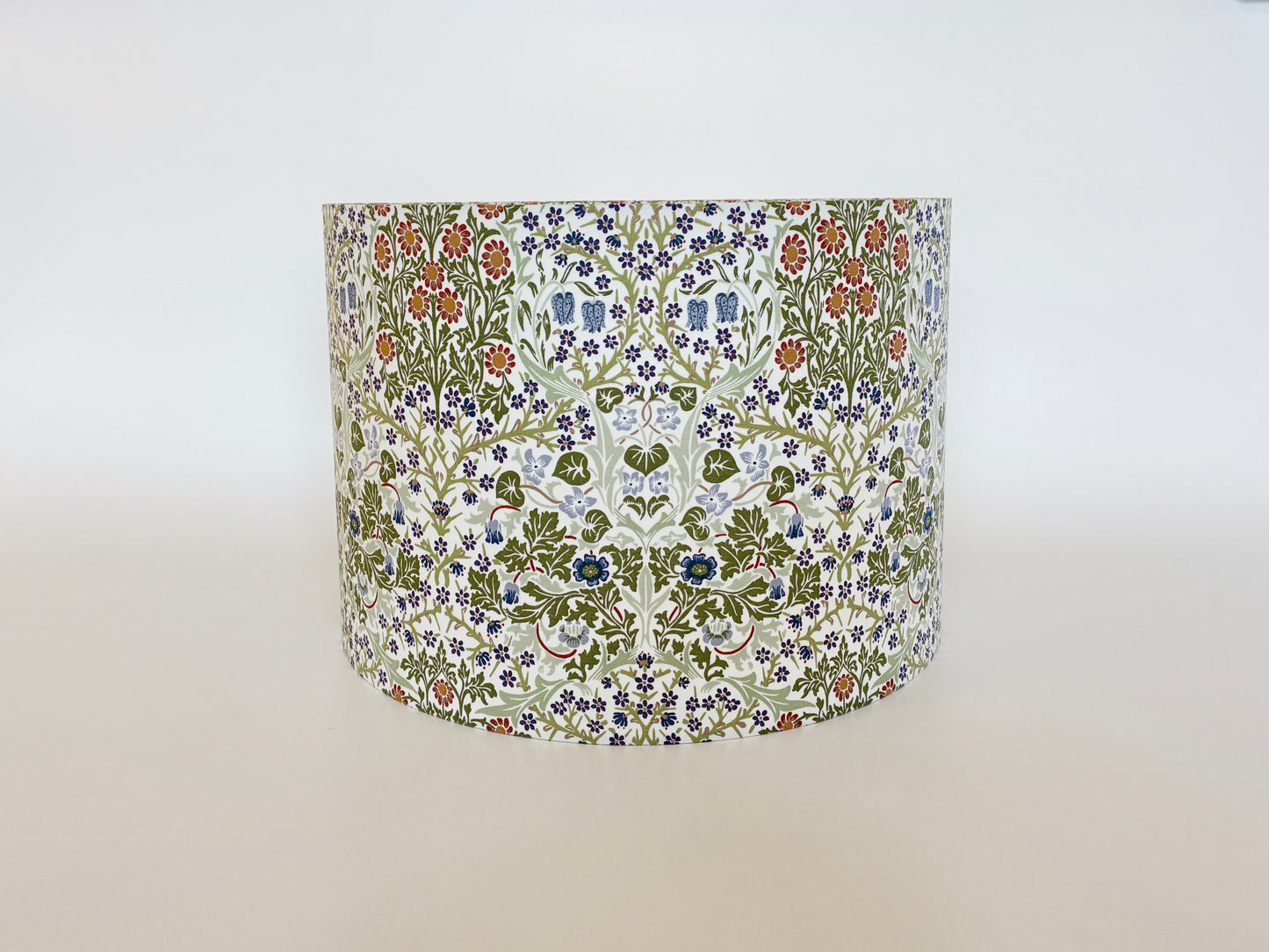 William Morris Blackthorn Lampshade in White and Green