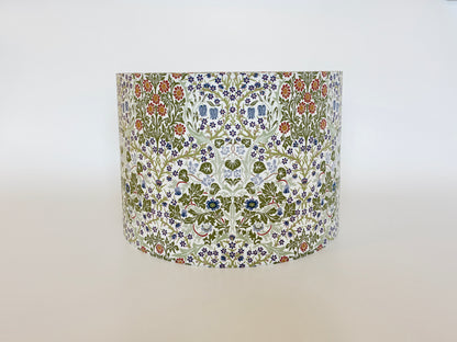 William Morris Blackthorn Lampshade in White and Green
