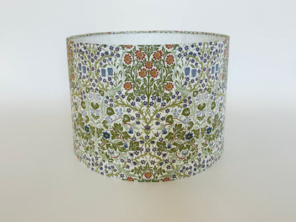 William Morris Blackthorn Lampshade in White and Green