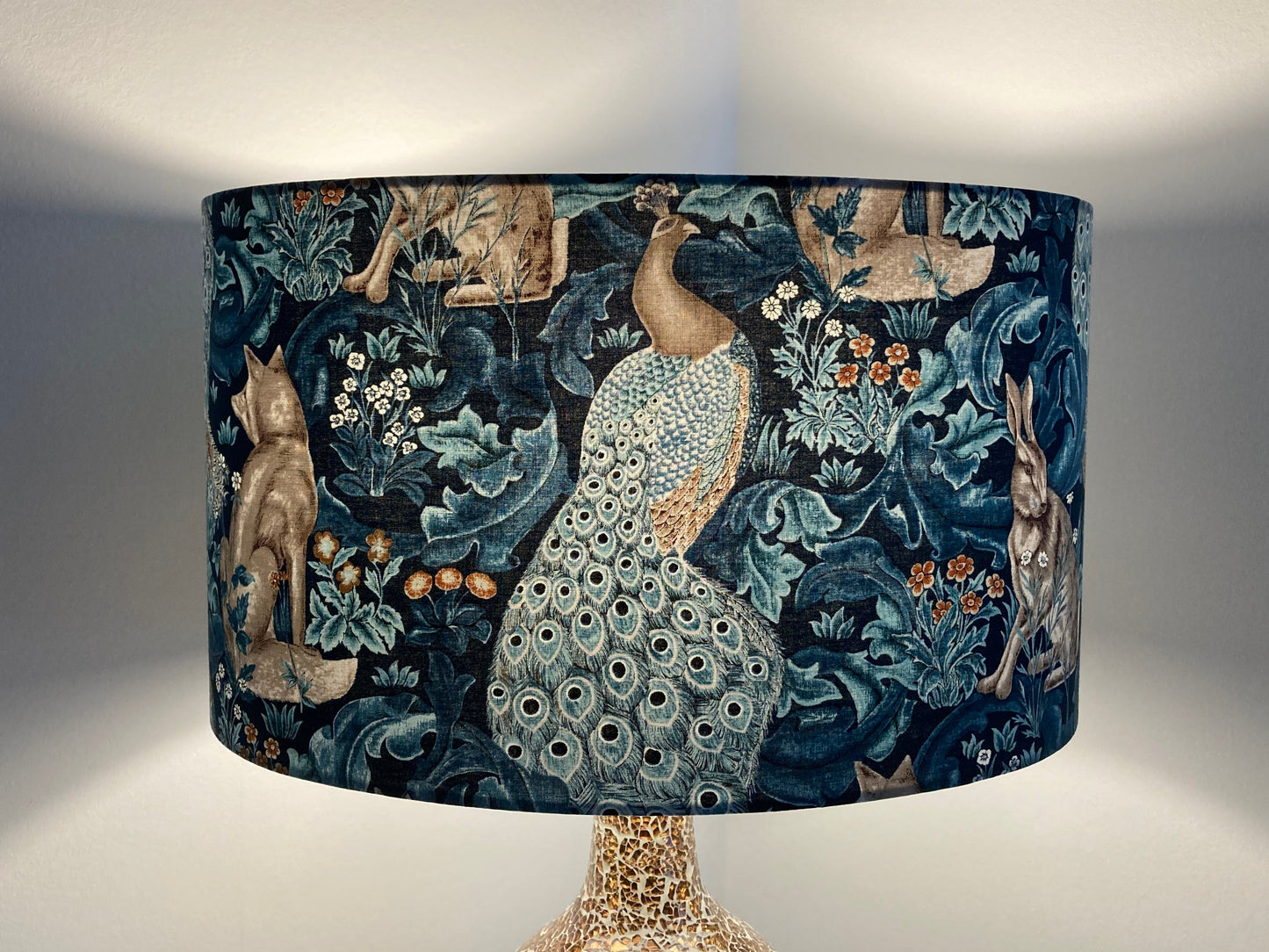 William Morris Teal Forest Lampshade