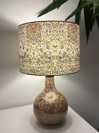 William Morris Blackthorn Lampshade in White and Green
