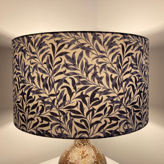 William Morris Blue Willow Bough Fabric Lampshade for Table or Ceiling Lamps