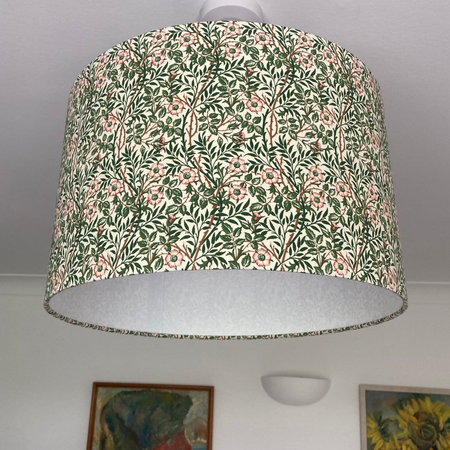 William Morris Sweet Briar Fabric Lampshade for Table or Ceiling Lamps