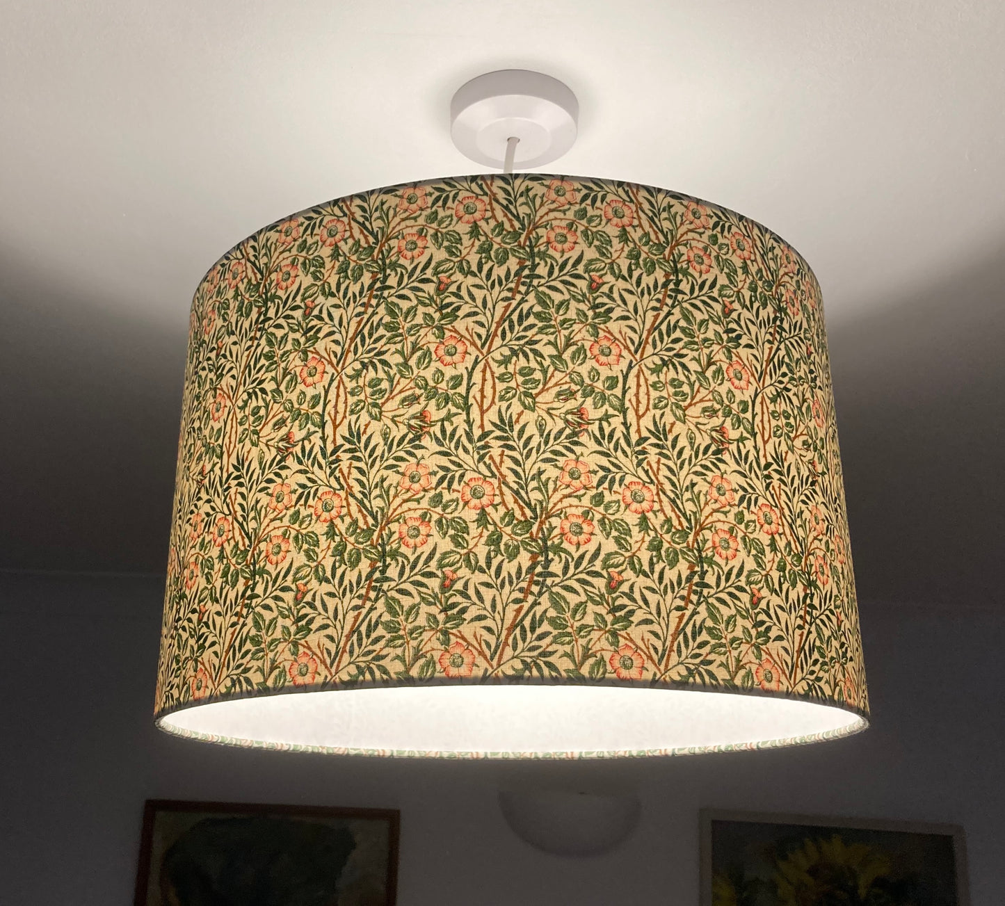 William Morris Sweet Briar Fabric Lampshade for Table or Ceiling Lamps