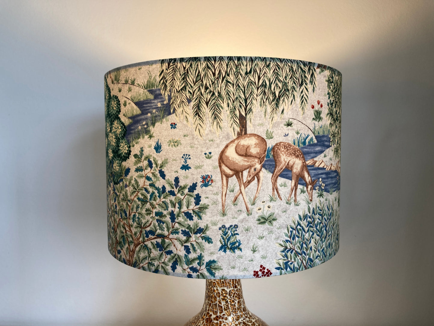 William Morris The Brook Lampshade in Natural Light Colours