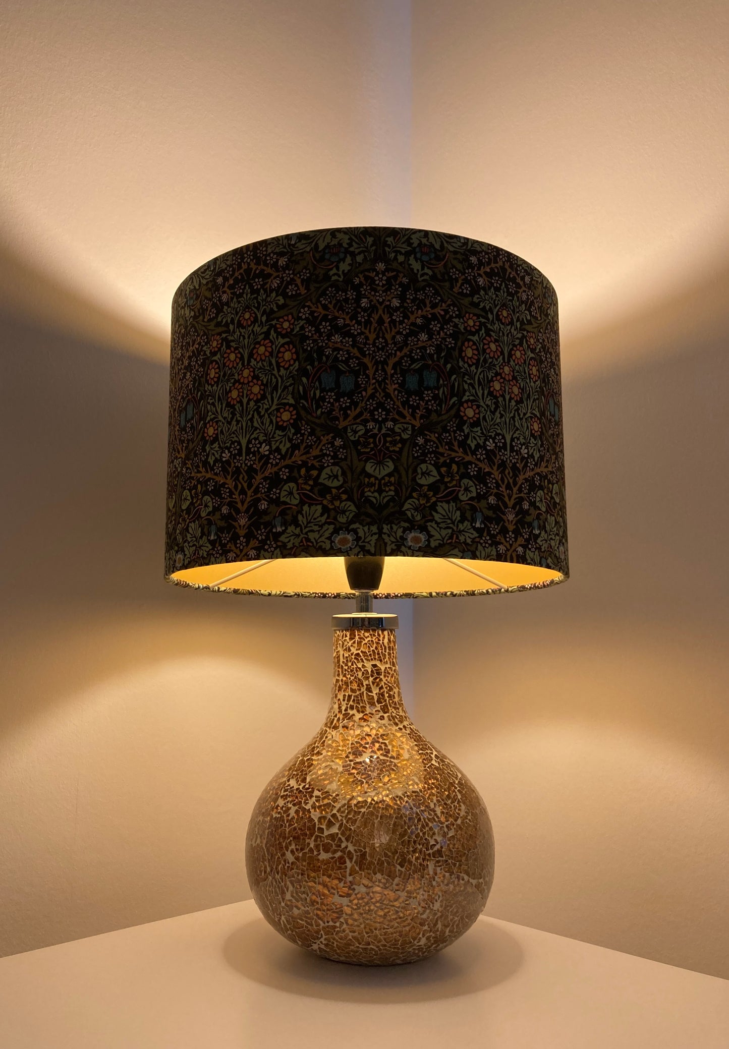 William Morris Blackthorn Fabric Lampshade for Table or Ceiling Lamps