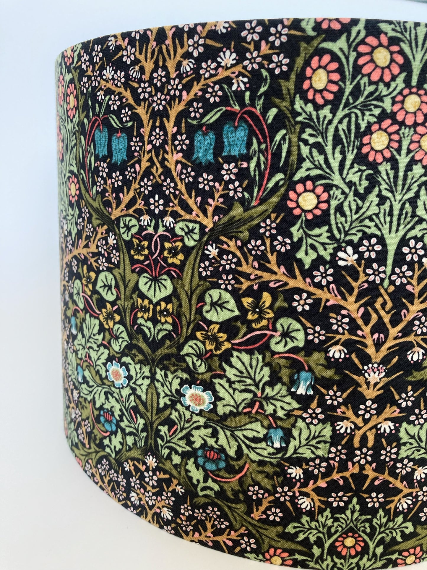 William Morris Blackthorn Fabric Lampshade for Table or Ceiling Lamps