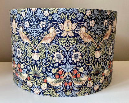 William Morris Blue Strawberry Lampshade for Table or Ceiling Lamps