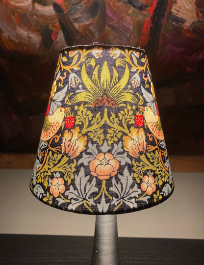 William Morris Strawberry Thief Fabric Candle Clip Lampshade