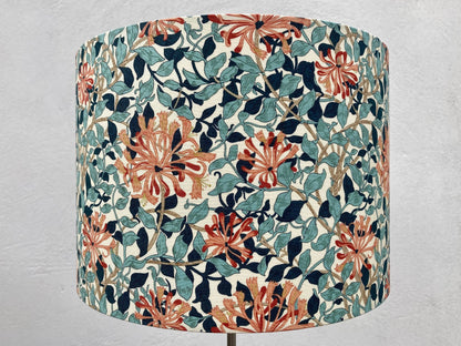 William Morris Honeysuckle Fabric Lampshade for Table or Ceiling Lamps